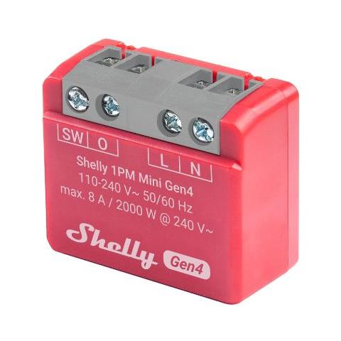 1PM Mini Gen4 - Smart Relay 8A AC WiFi /BT /Matter /Zigbee + PM - Foto 1